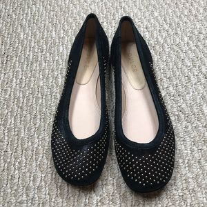 Dulce genuine leather suede flat size 9,5